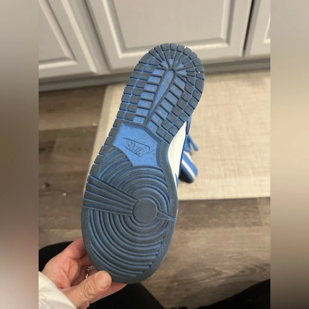 Nike dunk lows in university blue